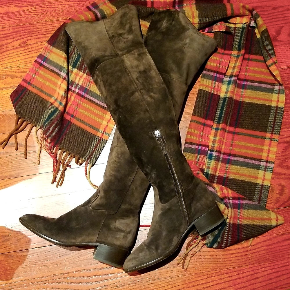 SARTORE PARIS -MADE IN  ITALY - SUEDE OVER THE KNEE BOOTS SIZE 37